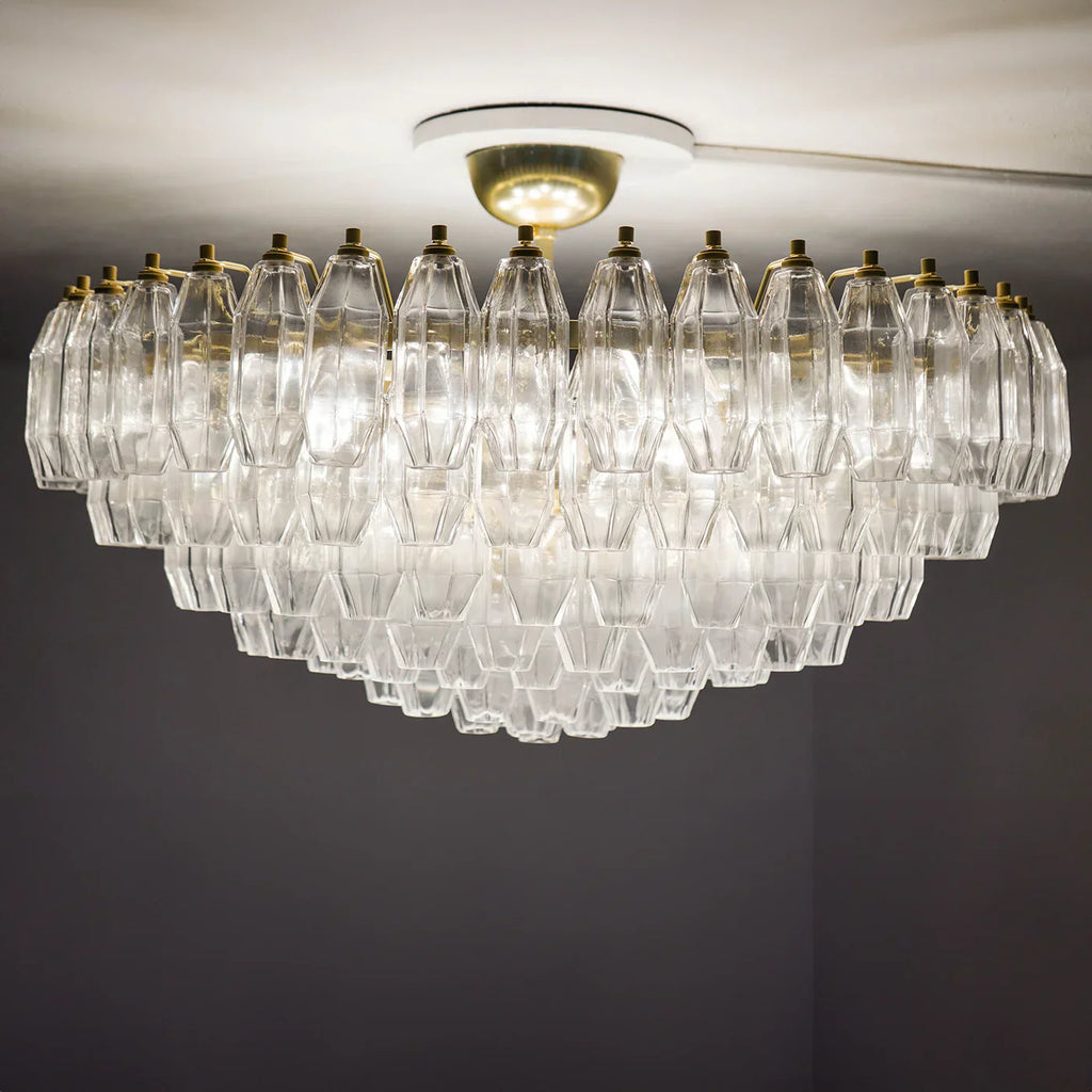 Prismatico 12-Light Clear Ceiling Lamp 35