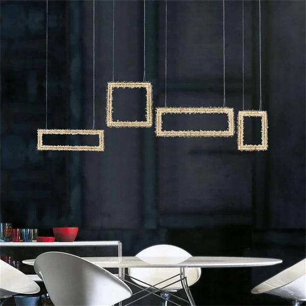 Cervine Echo Rock Crystal Chandelier