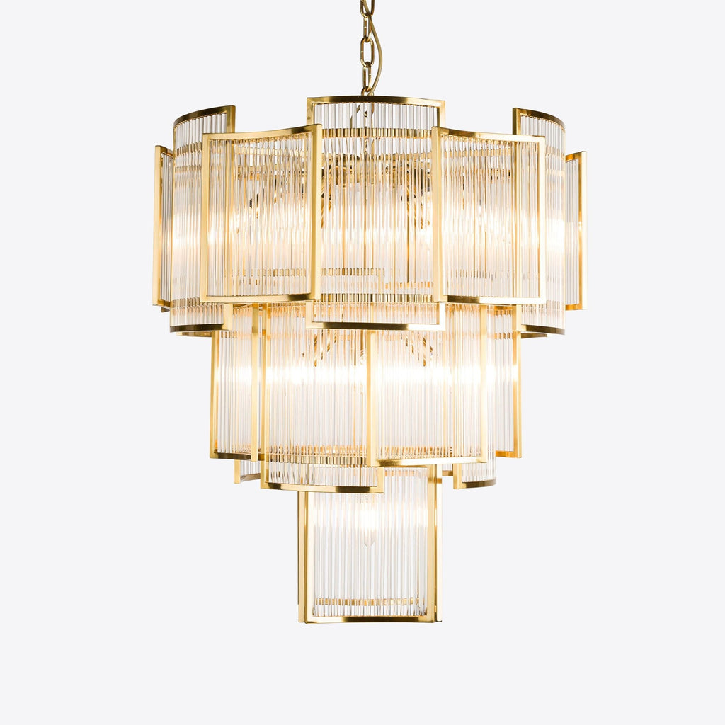 Brass Monte Carlo Grande Chandelier 26.8
