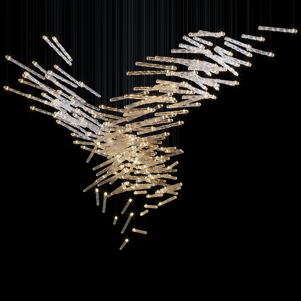 Virelle Crystal Wing Flight Chandelier
