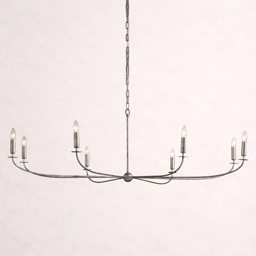 Arnett Round Chandelier in Silver