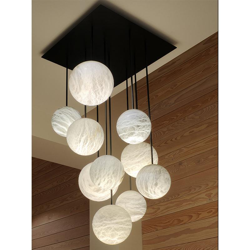 Alabaster Constellation Chandelier, Multi Pendant Light - Yovalighting