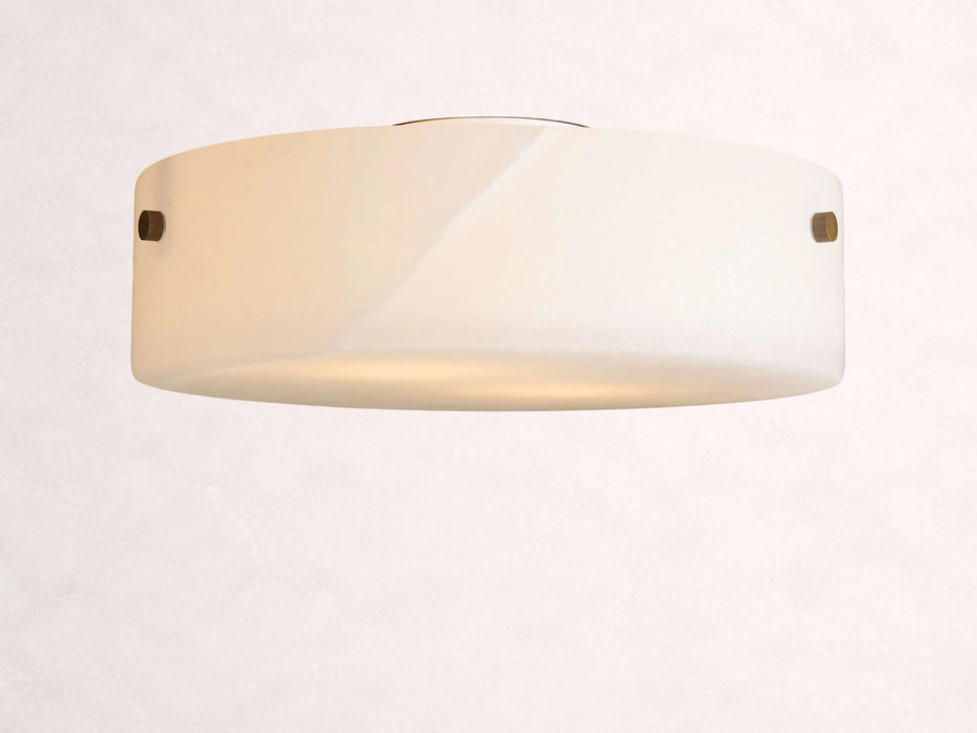 Chayla Alabaster Stone Flushmount