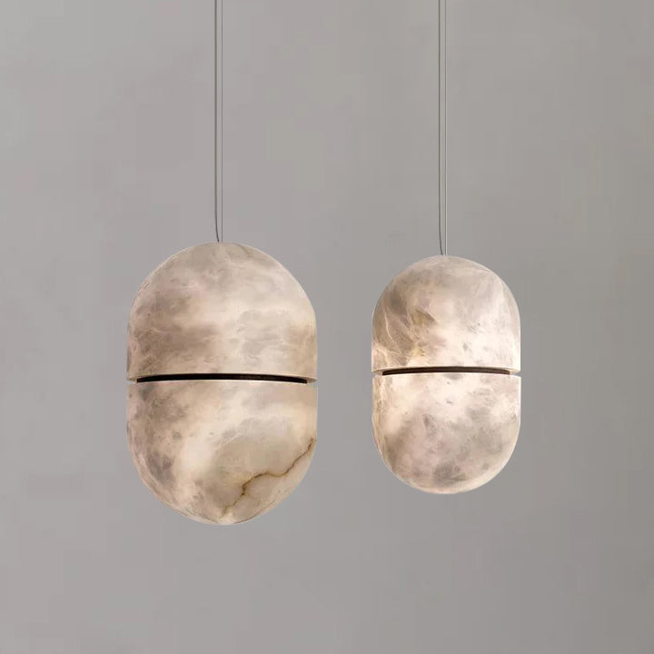 Alabaster Symmetry Pendant Light, Island Mini Pendant Light - Yovalighting