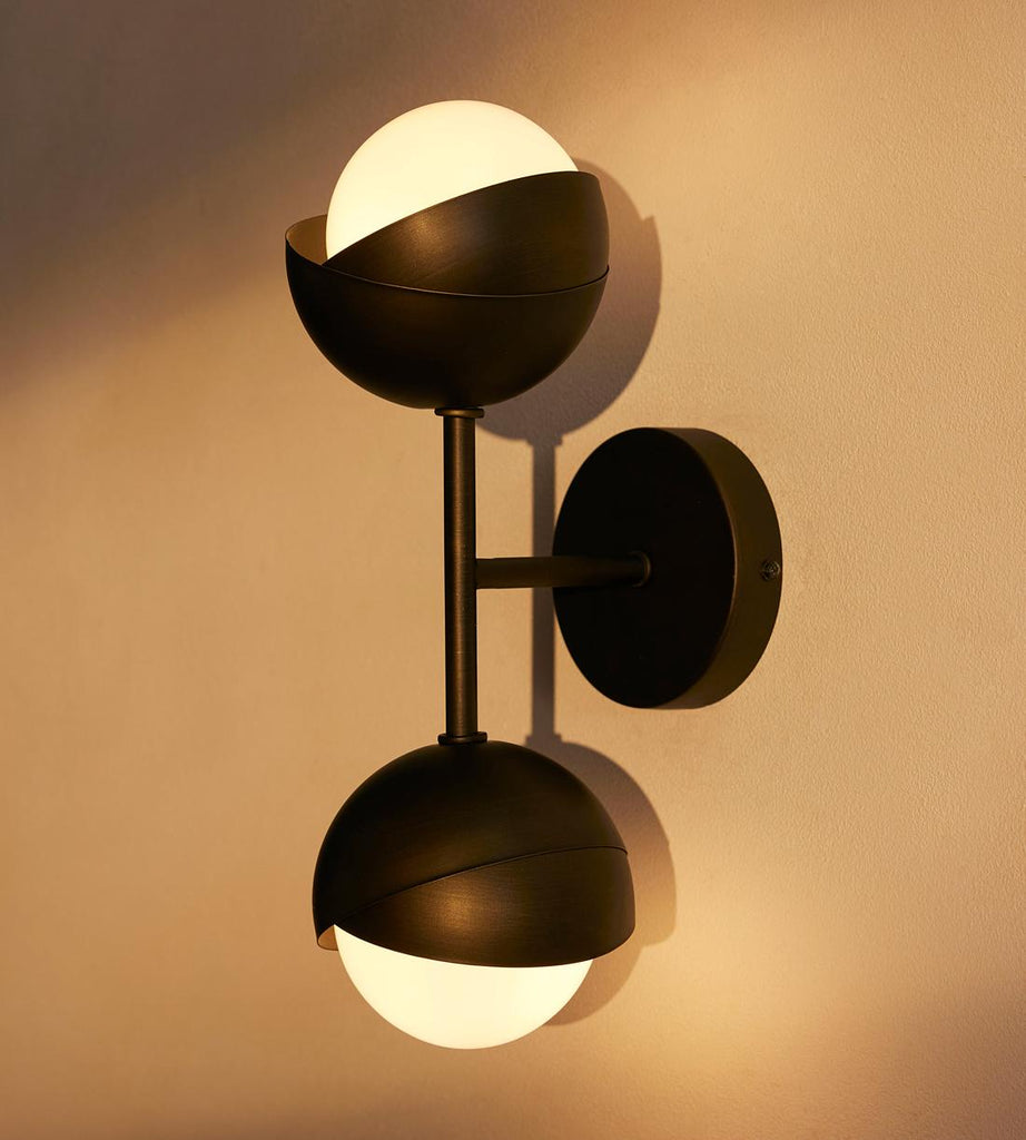 Seed Blackened Brass Wall Light 12