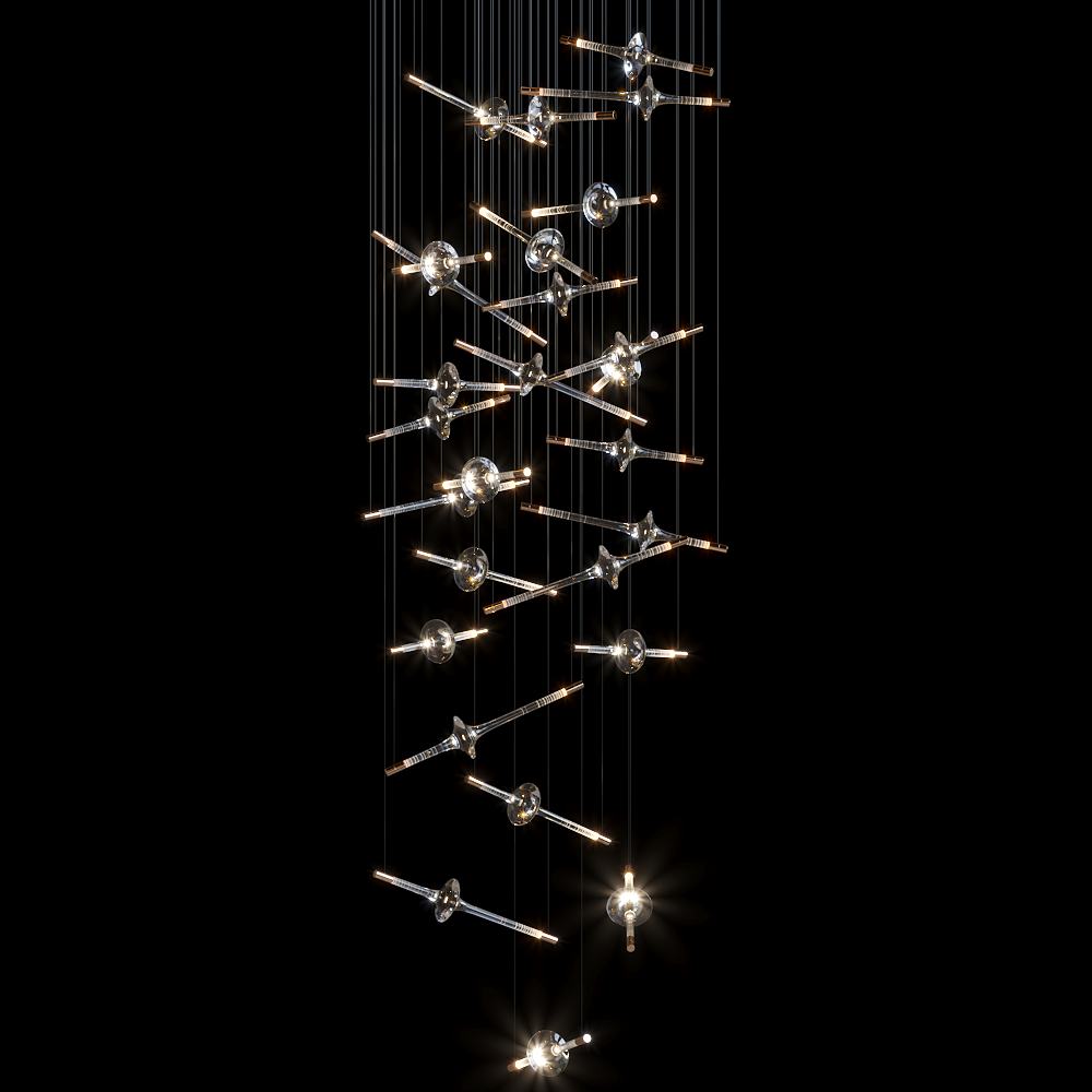 Orvane Crystal Orbit Scatter Pendant