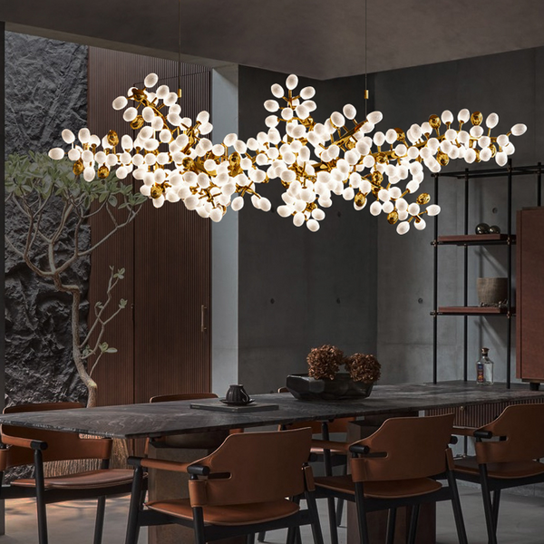 Modern Artistic Linear Elegant Grape Extra Large Chandelier