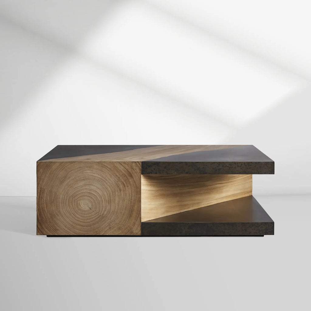 Almeria Guanacaste Wood Coffee Table