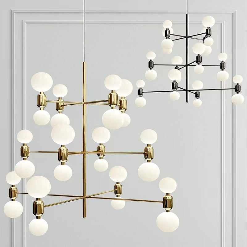 Designer Model Minimalist Multi-bulb Combination Chandelier for Living/Dining Room