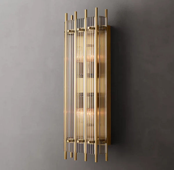 Sun Marcus Glass Grand Rectangular Sconce 25.5" H