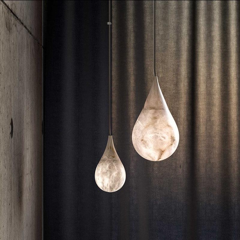 Alabaster Rain Pendant Lighting, Dining Table Pendant - Yovalighting