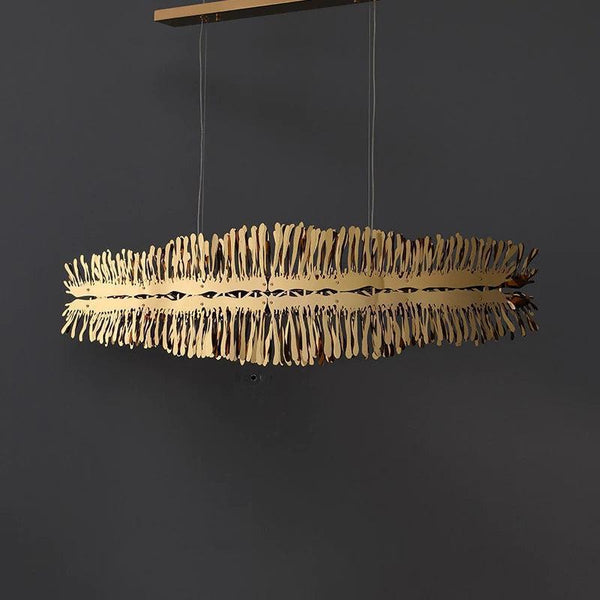Clemo Island Gold Chandelier In Stainless Steel