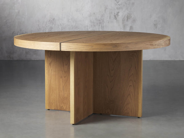 Mihaela 60" Round Dining Table in Vin Alb