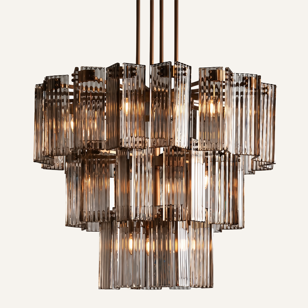Delsie Round Art Glass Chandelier 38