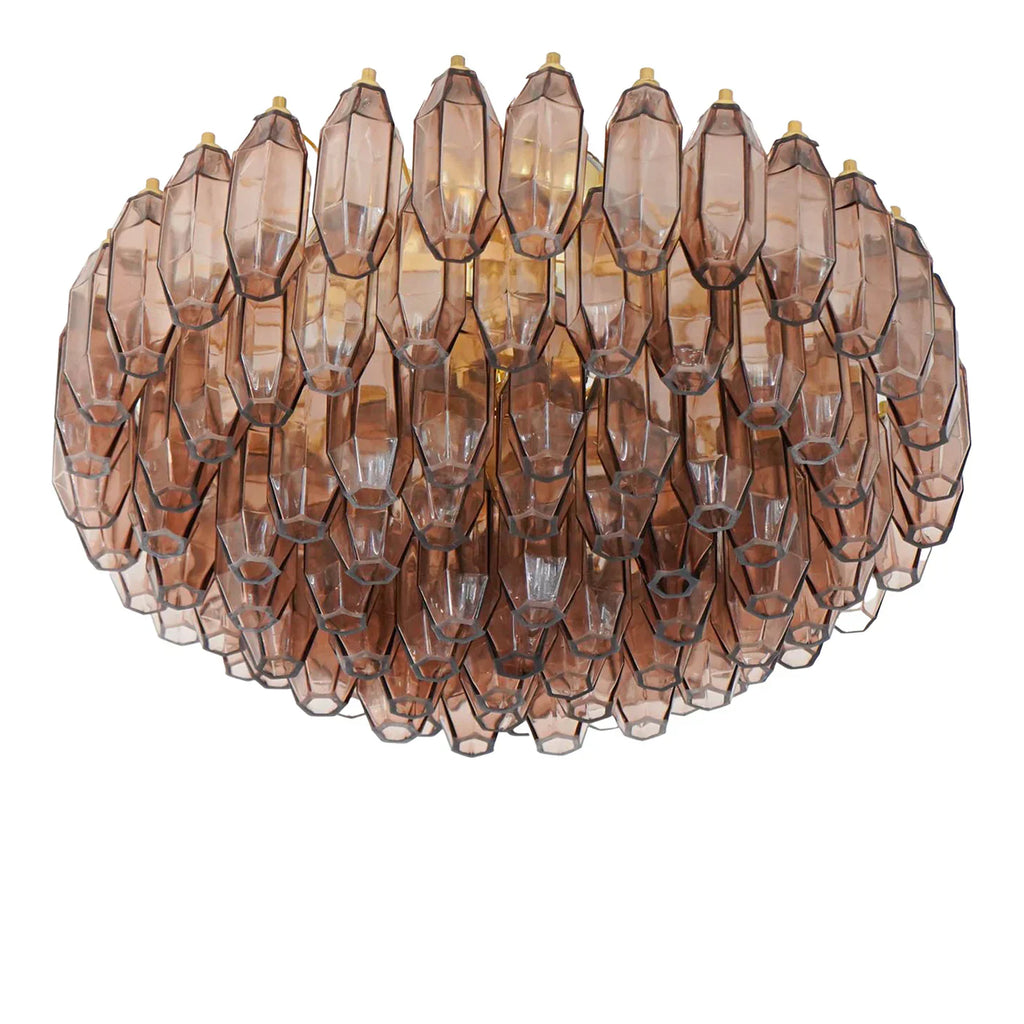 Prismatico 91 Elements Amethyst Compact Glass Chandelier 25