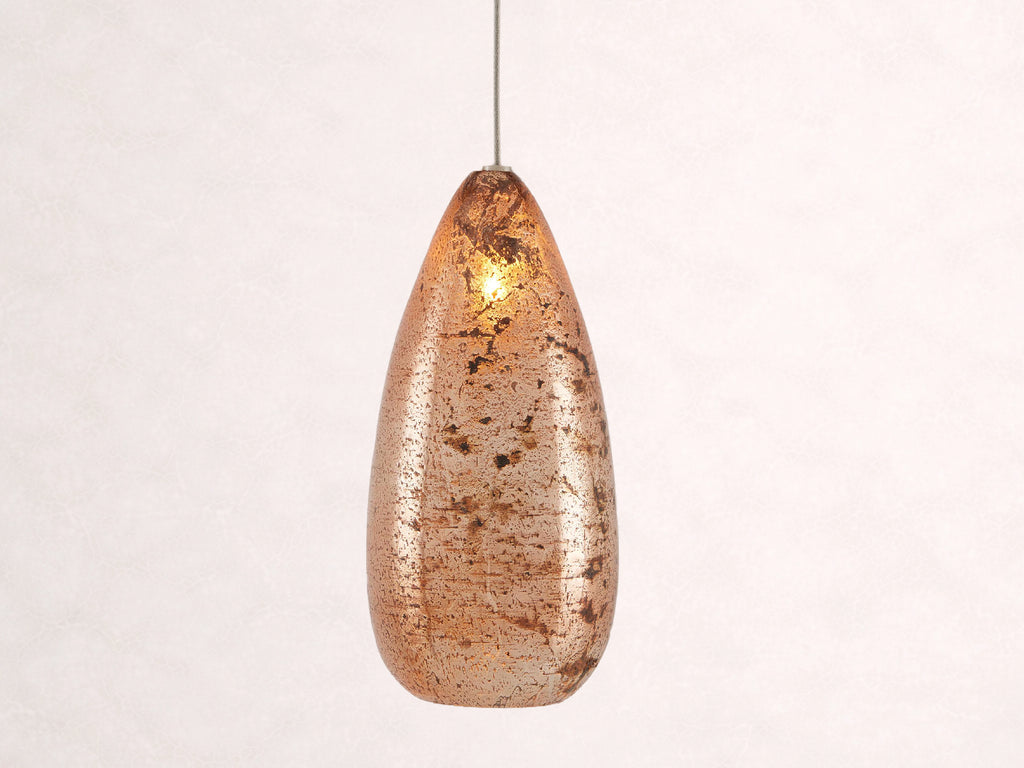 Edda Cascade Teardrop Mercury Glass Pendant