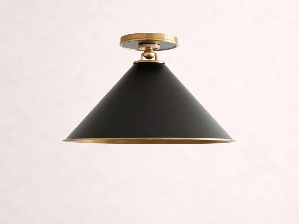 Arno Small Flushmount in Black