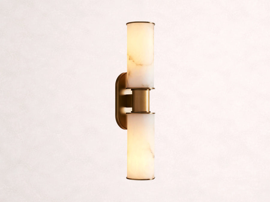Harlin 2-Light Wall Sconce in Alabaster