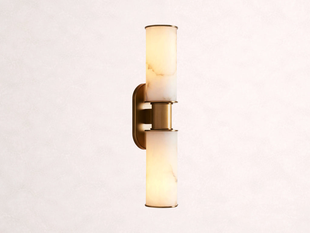 Harlin 2-Light Wall Sconce in Alabaster