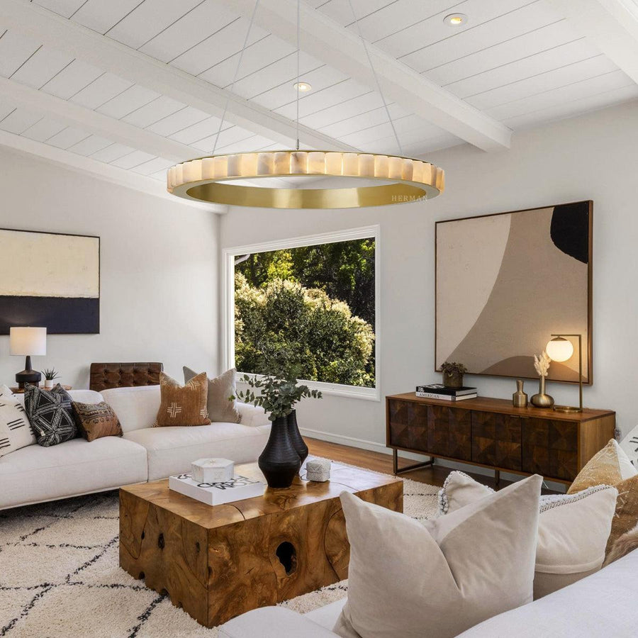 Avalon Alabaster Chandelier - Yovalighting