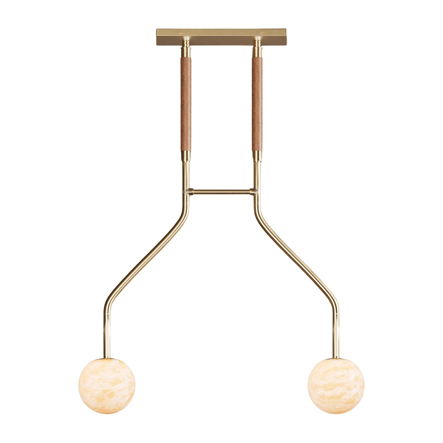 Peaks Alabaster Vanity Pendant