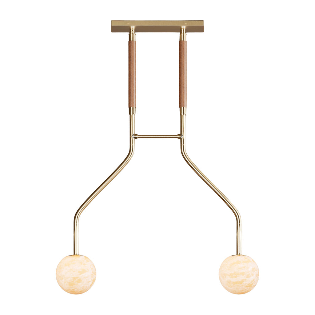 Peaks Alabaster Vanity Pendant