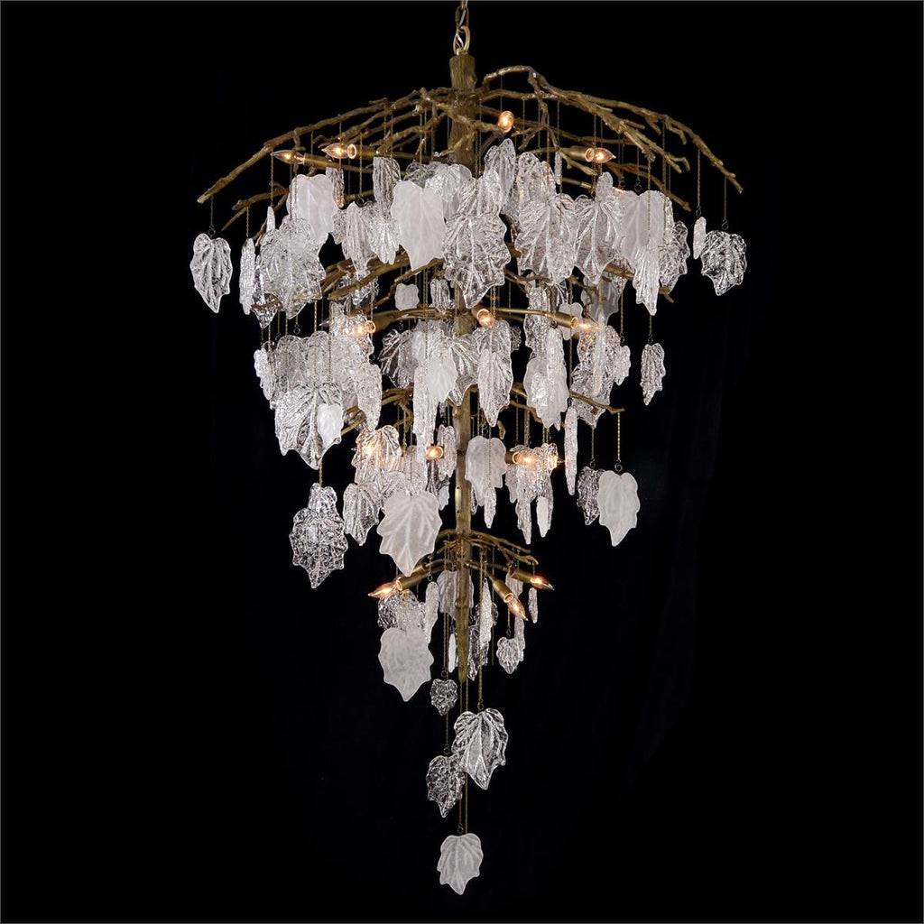Aura Crystal Leaf Branch Chandelier 72