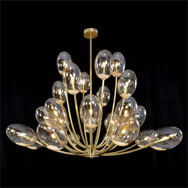 Echo: Glass Globe Twenty-Four-Light Chandelier