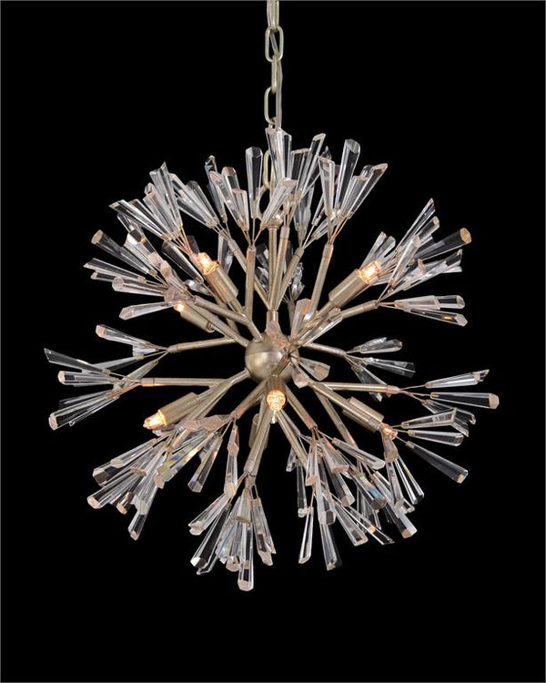 Luna Crystal Wand Branched Eight-Light Pendant Chandelier