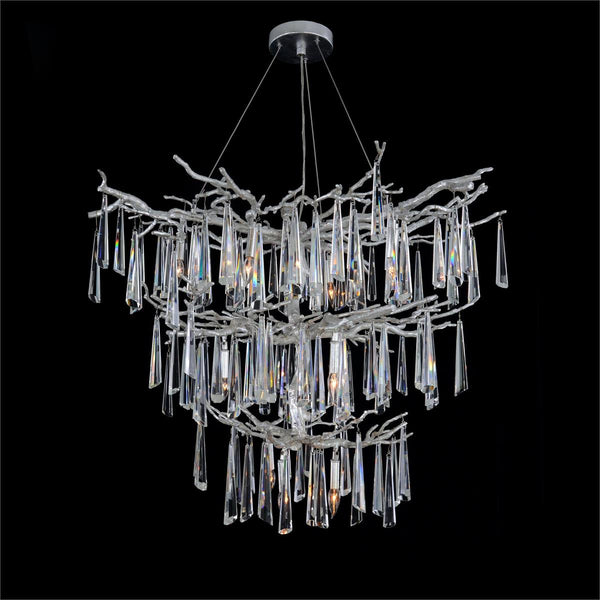 Lucent Twelve-Light Crystal Drop Chandelier