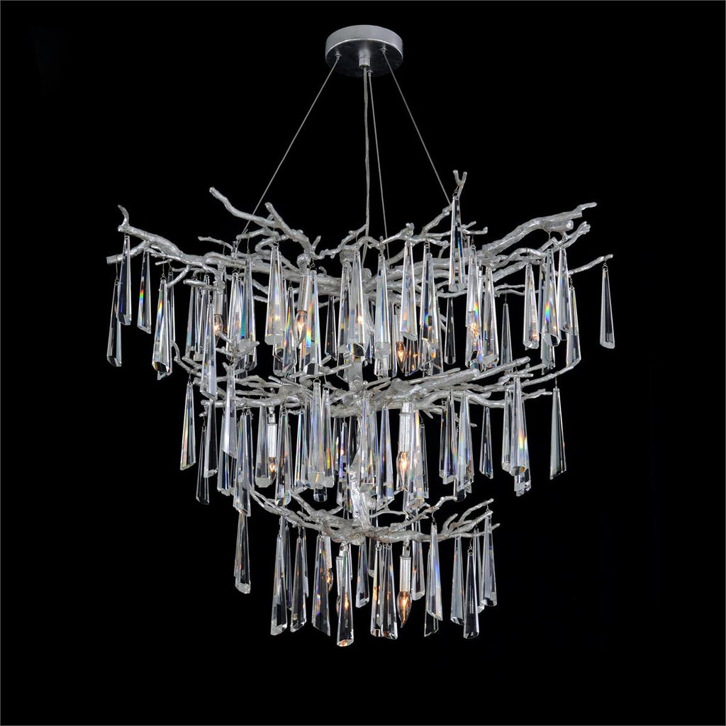 Lucent Twelve-Light Crystal Drop Chandelier