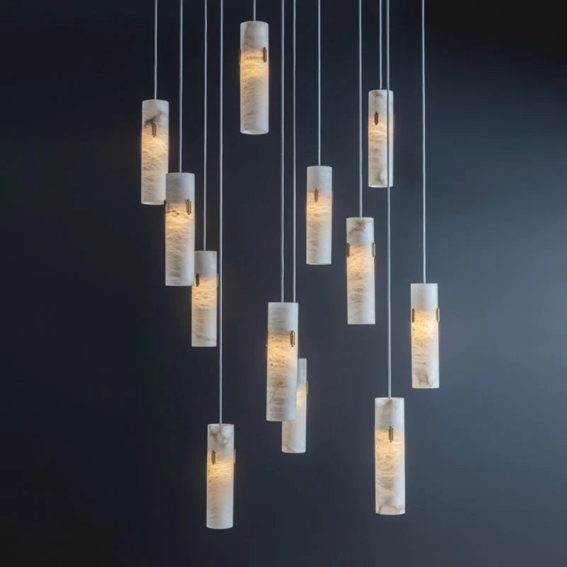 Alabaster Decor 12-Light Cluster Chandelier