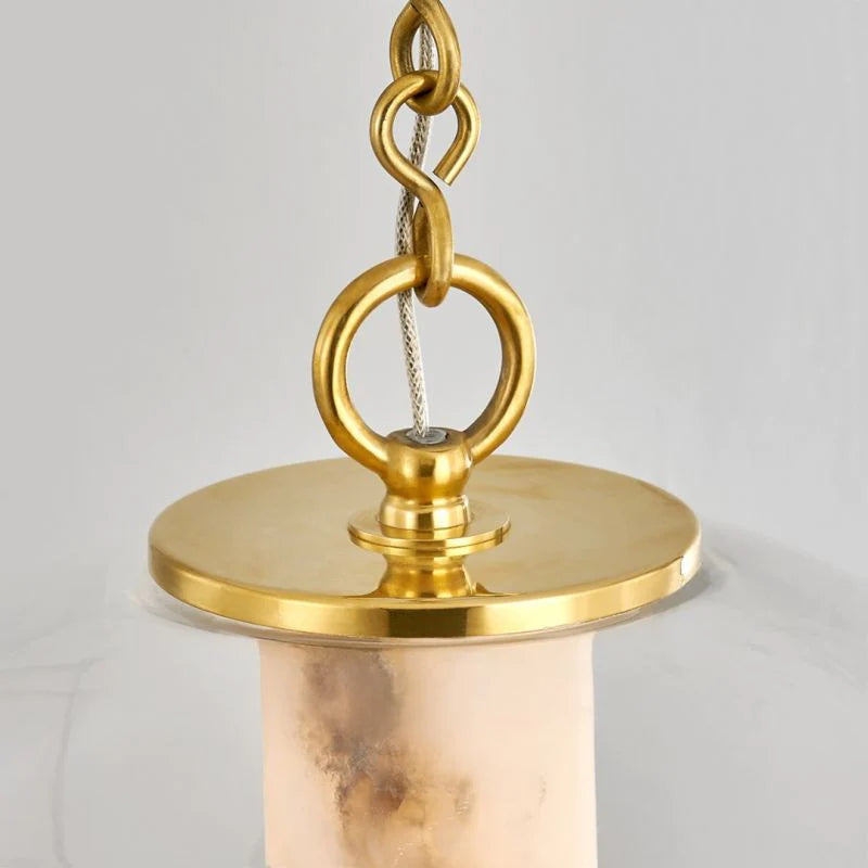Alabaster Glass Globe Pendant Light - Yovalighting