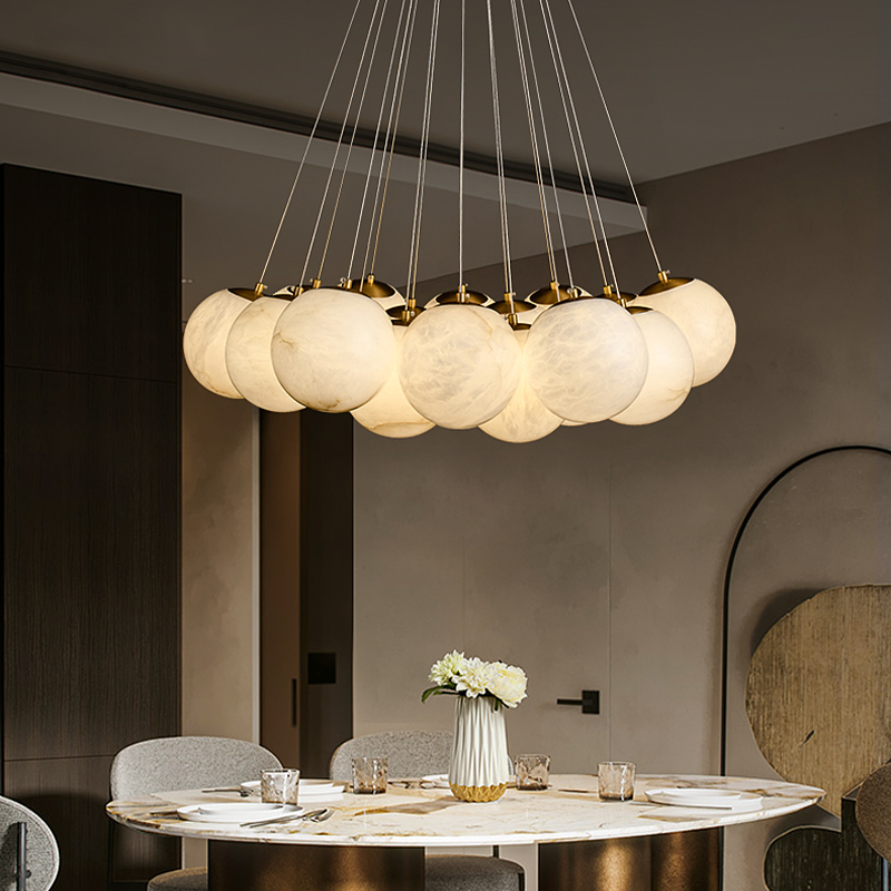 Aspen 13 Chandelier Alabaster - Yovalighting
