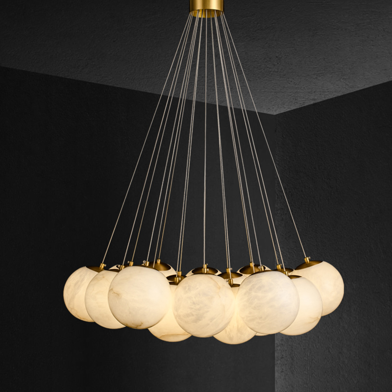 Aspen 19 Chandelier Alabaster - Yovalighting