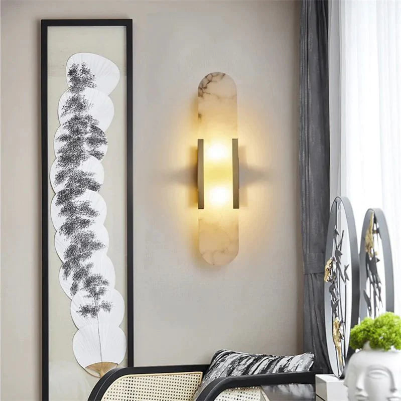 Alabaster Linear Wall Light
