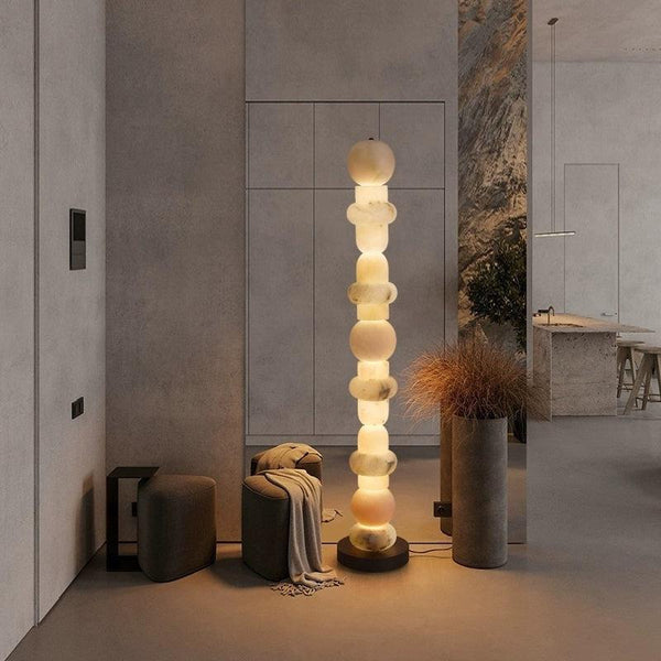 Carlee Alabaster Standing Lamp, Living Room And Bedroom Floor Lamp