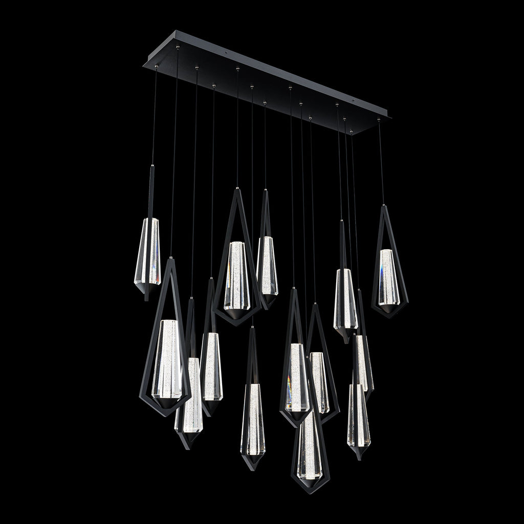 Schobek Crystal Linear Chandelier 14 Light