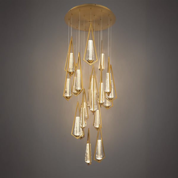 Schobek Crystal Round Chandelier 18 Light