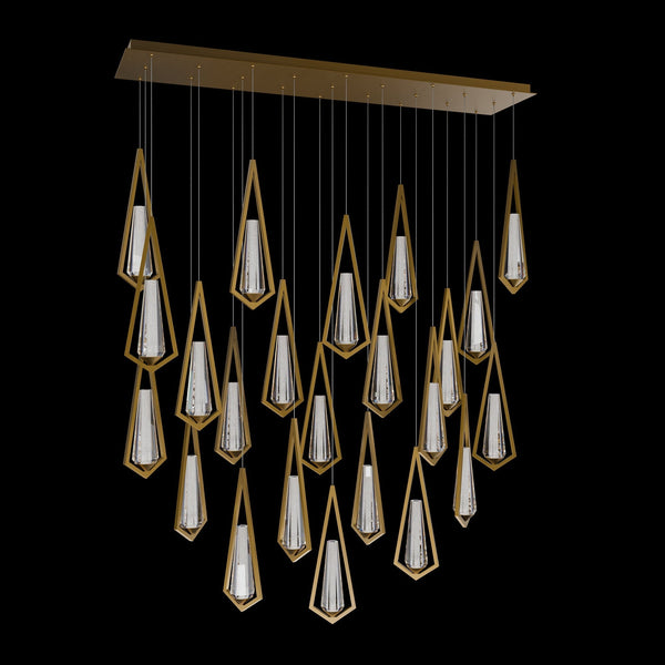 Schobek Crystal Linear Chandelier 23 Light