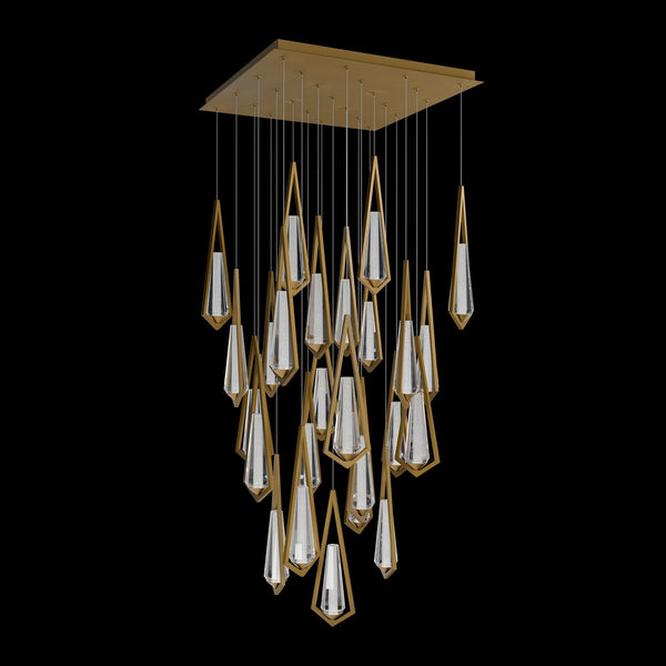 Schobek Crystal Linear Chandelier 25 Light