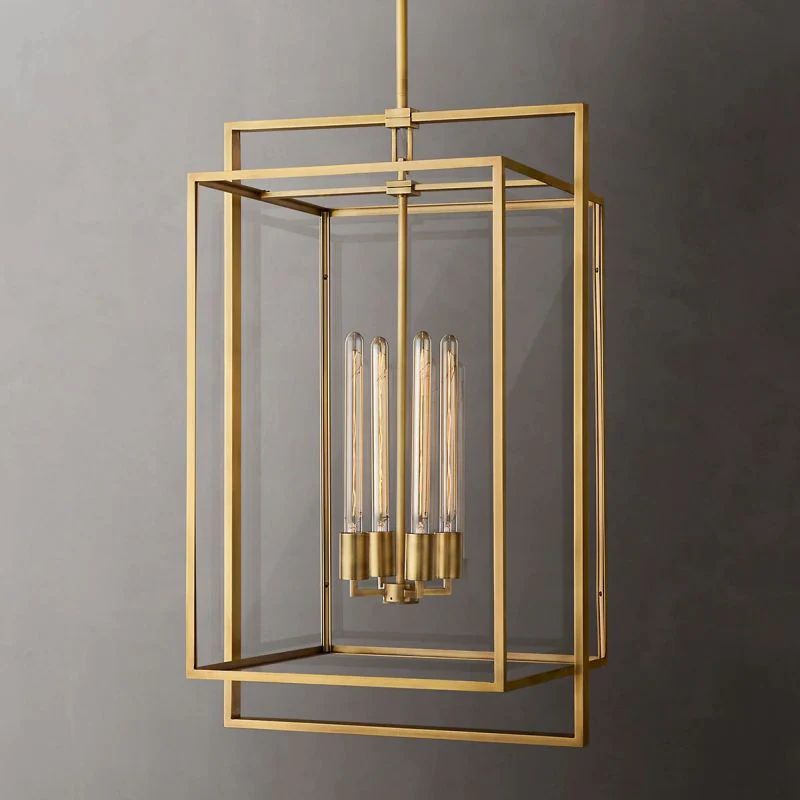 Backe Glass Lantern Modern Pendant