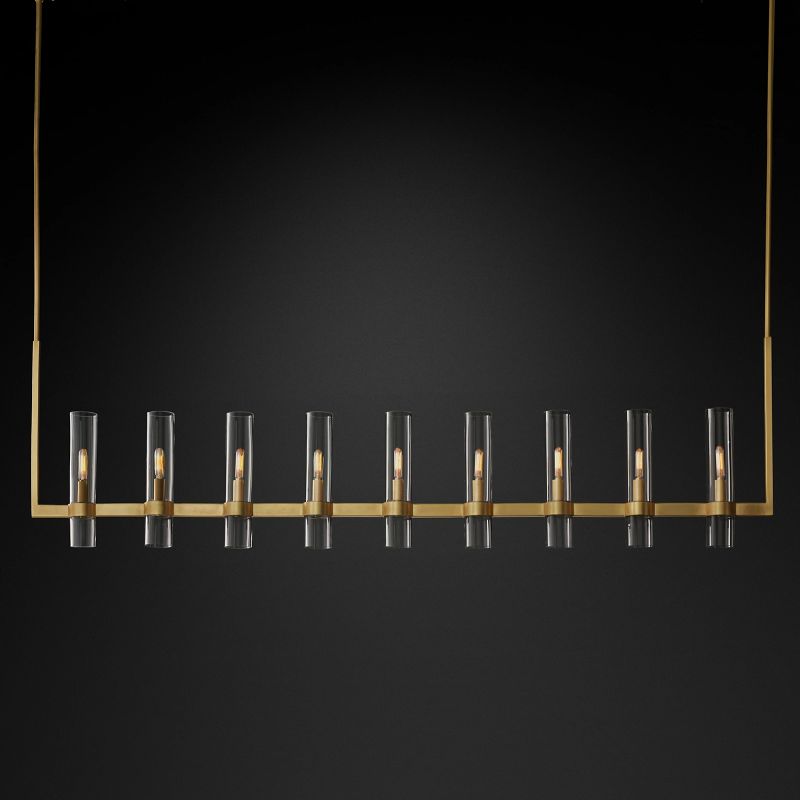 Rave Blown Glass Linear Chandelier 71