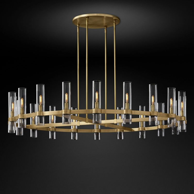 Rave Blown Glass Round Chandelier 60