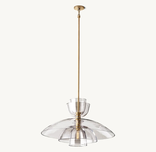 Bloomy Clear Glass Cloche Grand Pendant