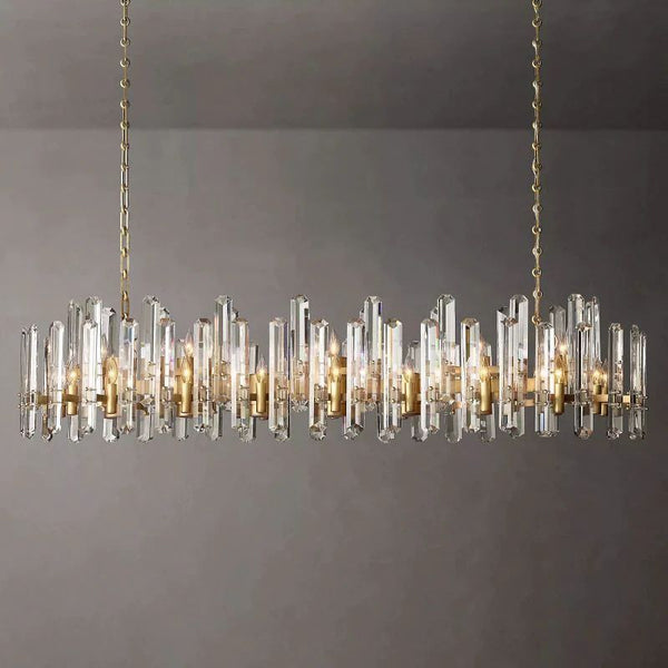 Bonning Prism Crystal Linear Chandelier 72"