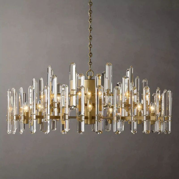 Bonning Prism Crystal Round Chandelier 48"