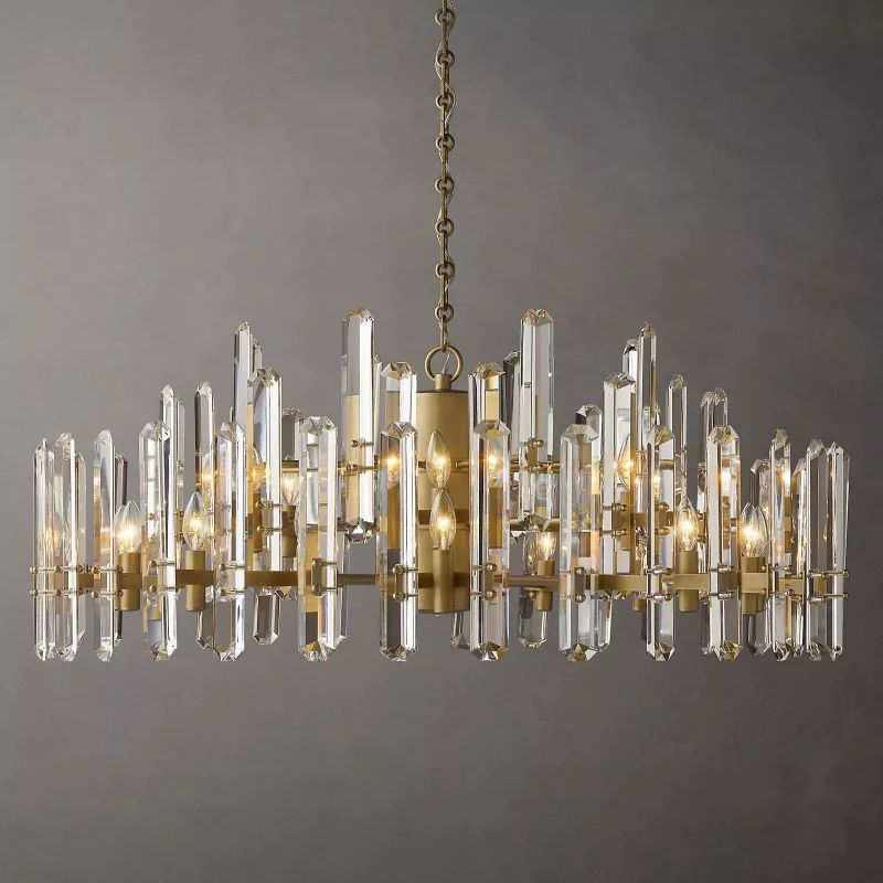 Bonning Prism Crystal Round Chandelier 48