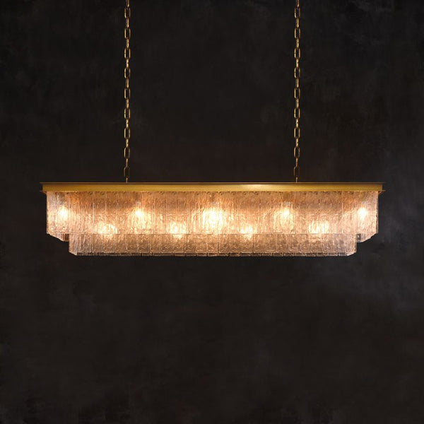 Claire Crystal Rectangular Chandelier