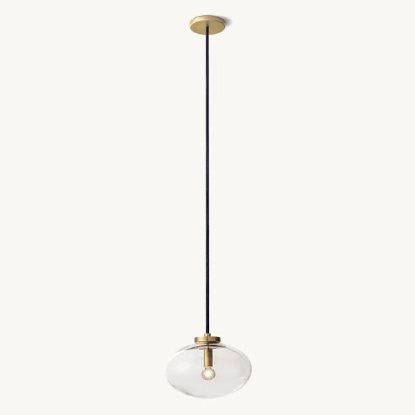 Cabrette Clear Glass Pendant 10''D